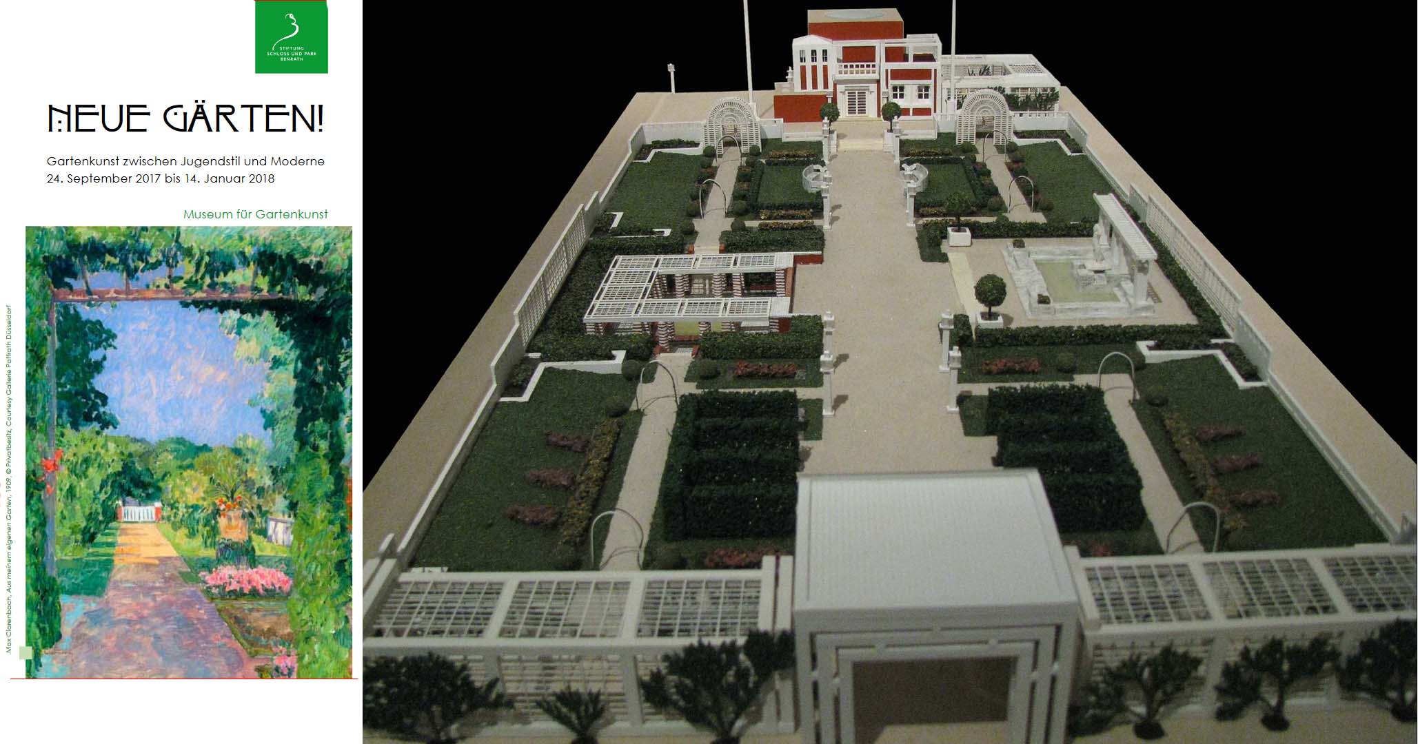 Ausstellung "Neue Gärten!", Modell eines Gartens von Peter Behrens von 1904