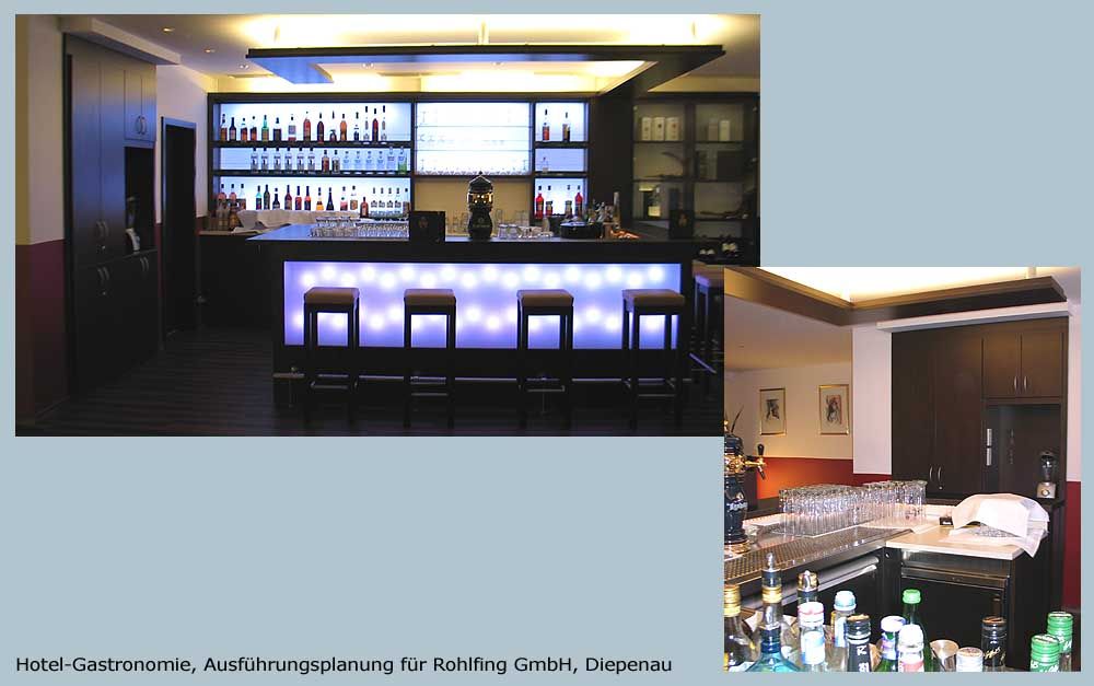 Bar und Lounge in einem Hotel 1 Design Heinz Hohnstädt